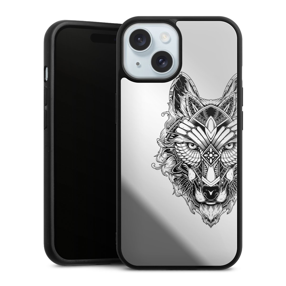 Wolf mandala transparent