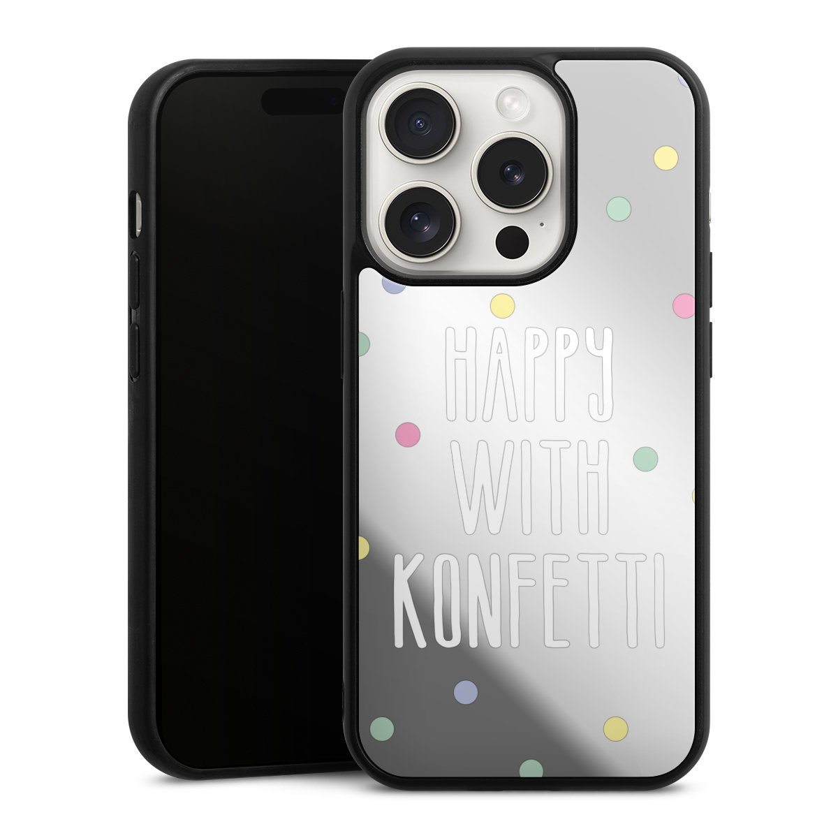 Happy with Konfetti White ohne Hintergrund