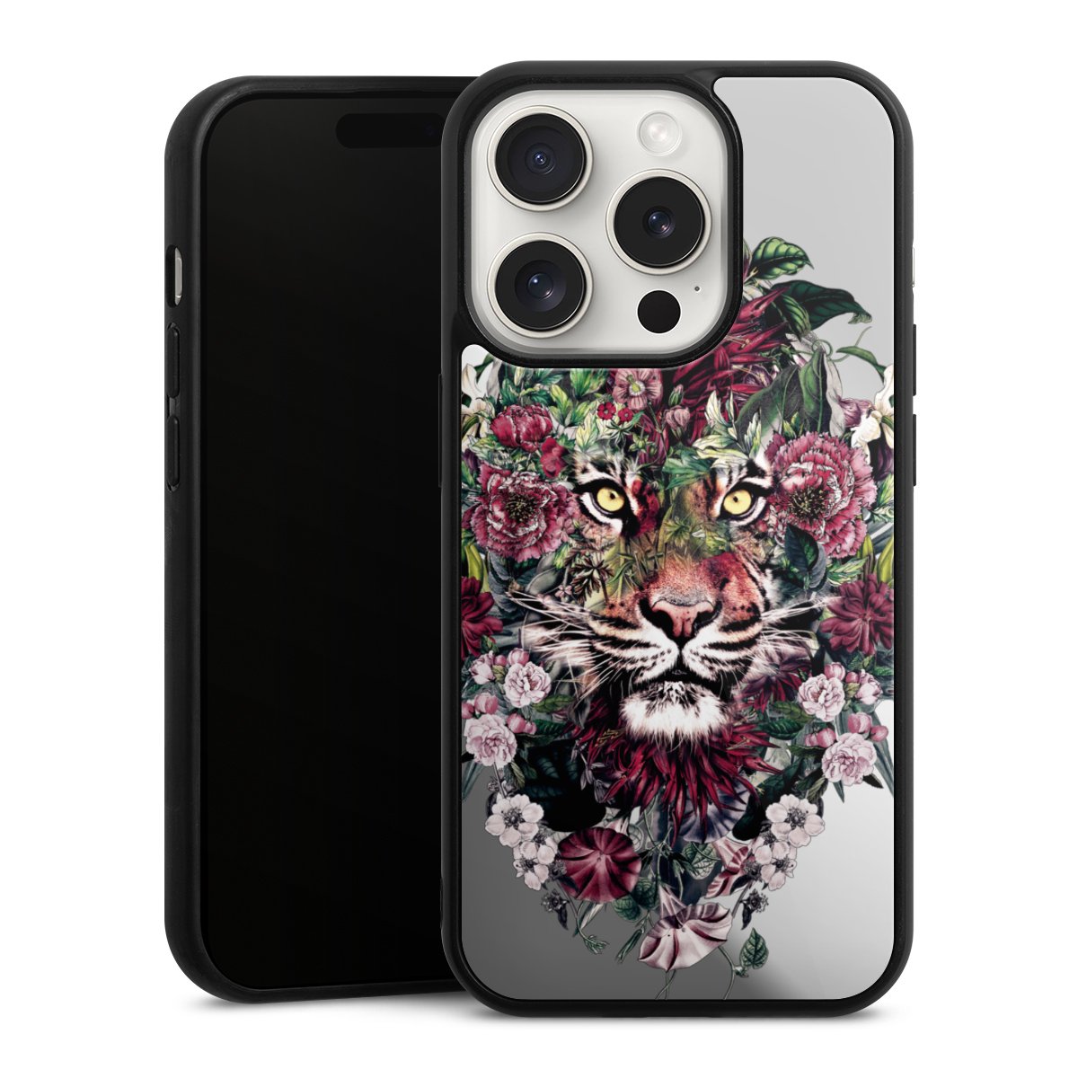 Floral Tiger zonder Achtergrond