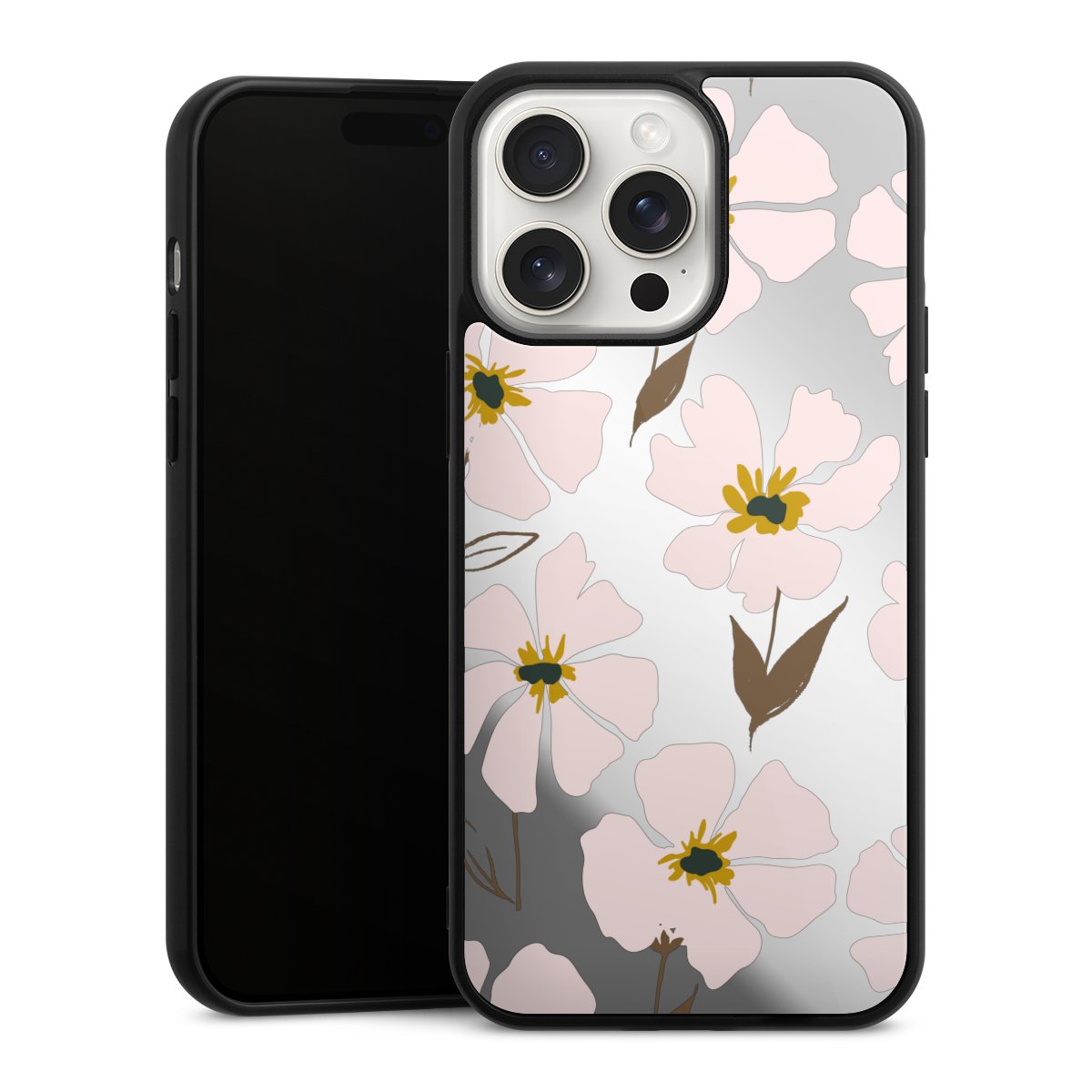 Simple Pastell Flowers Rose Transparent