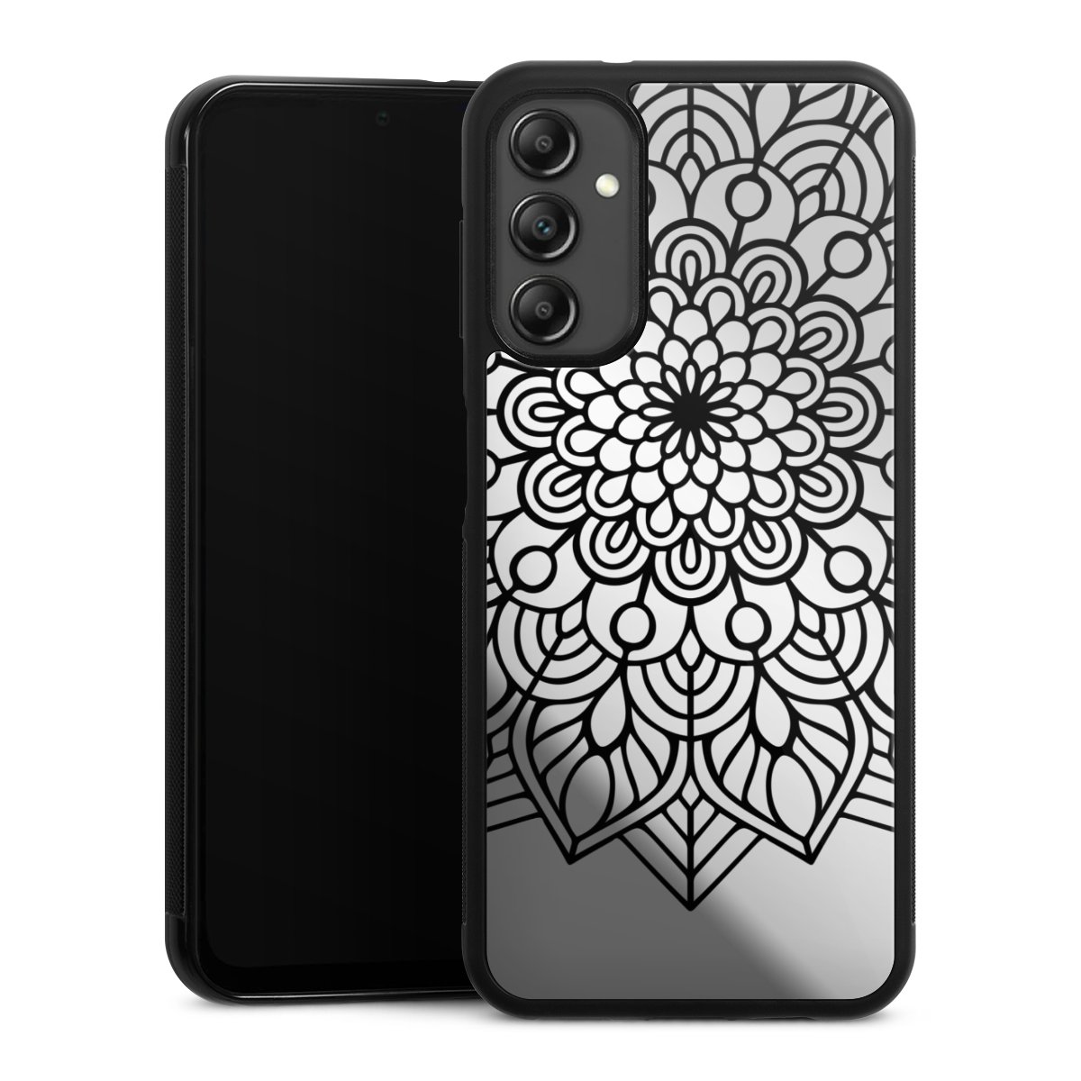 Indian Mandala Schwarz ohne Hintergrund