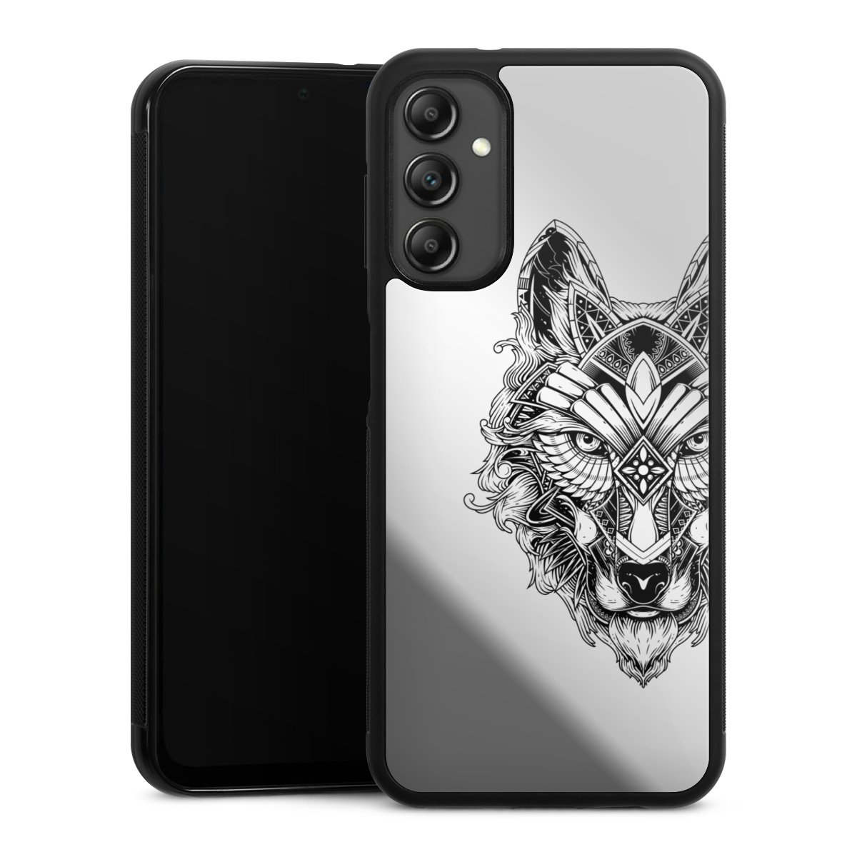 Wolf Mandala ohne Hintergrund