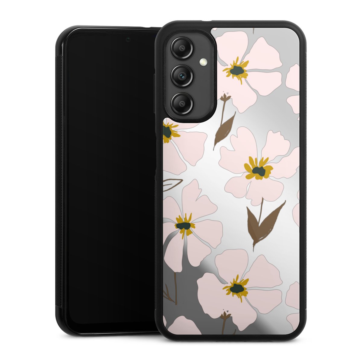 Simple Pastell Flowers Rose Transparent