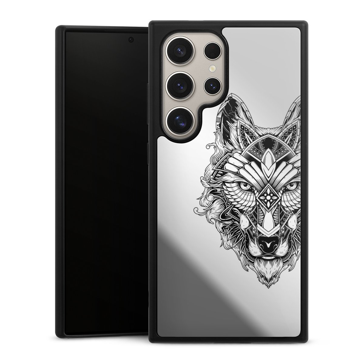 Wolf Mandala ohne Hintergrund