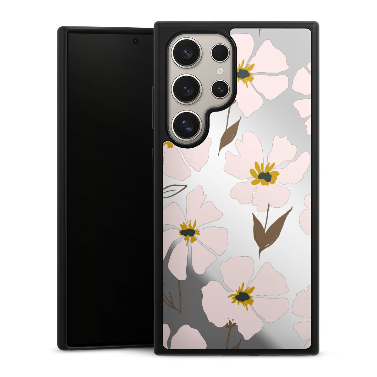 Simple Pastell Flowers Rose Transparent