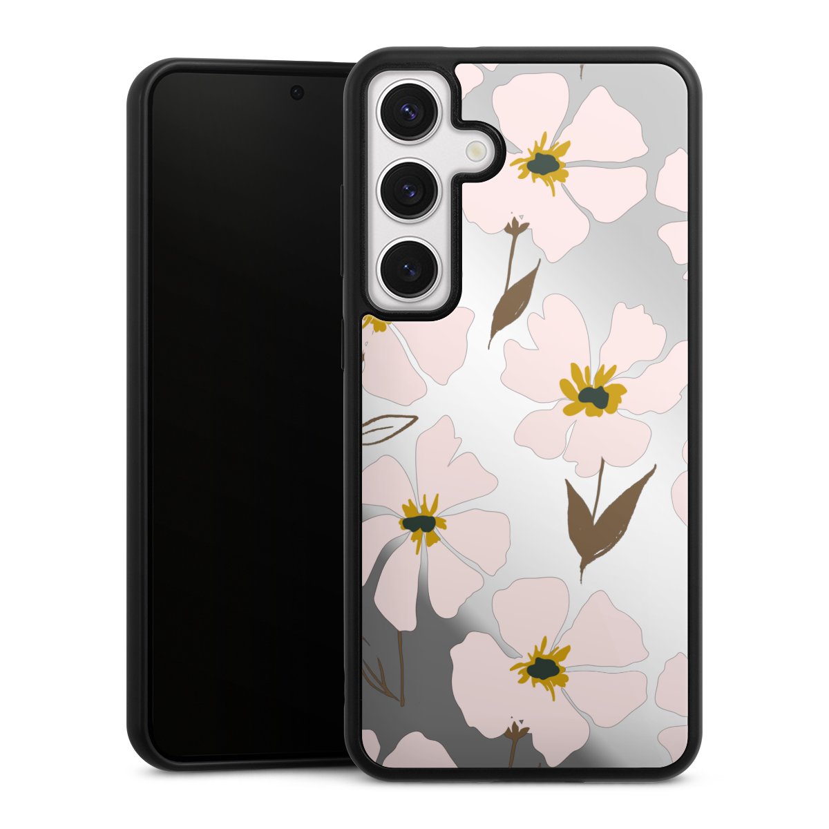 Simple Pastell Flowers Rose Transparent