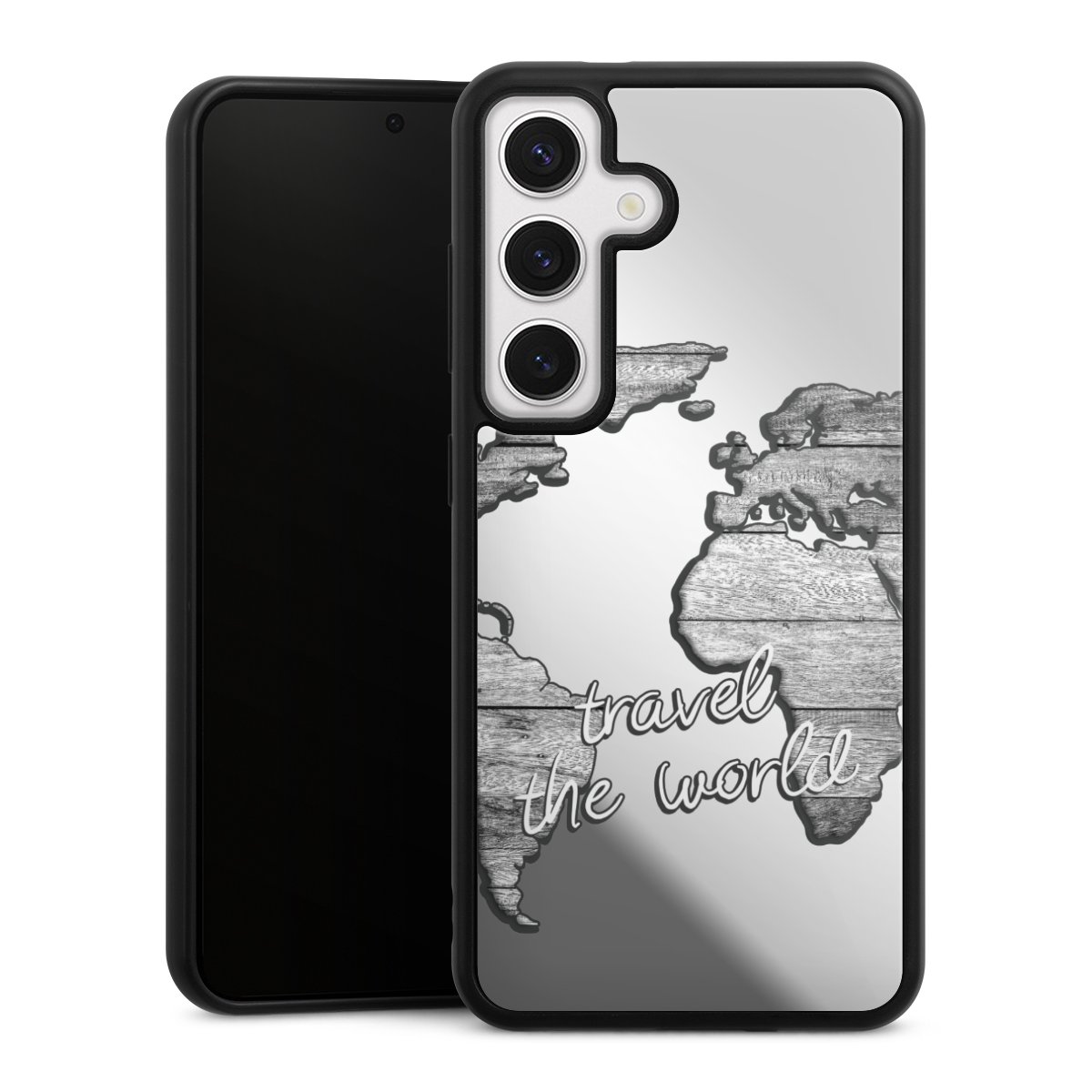 Carte du Monde Bois sans Fond