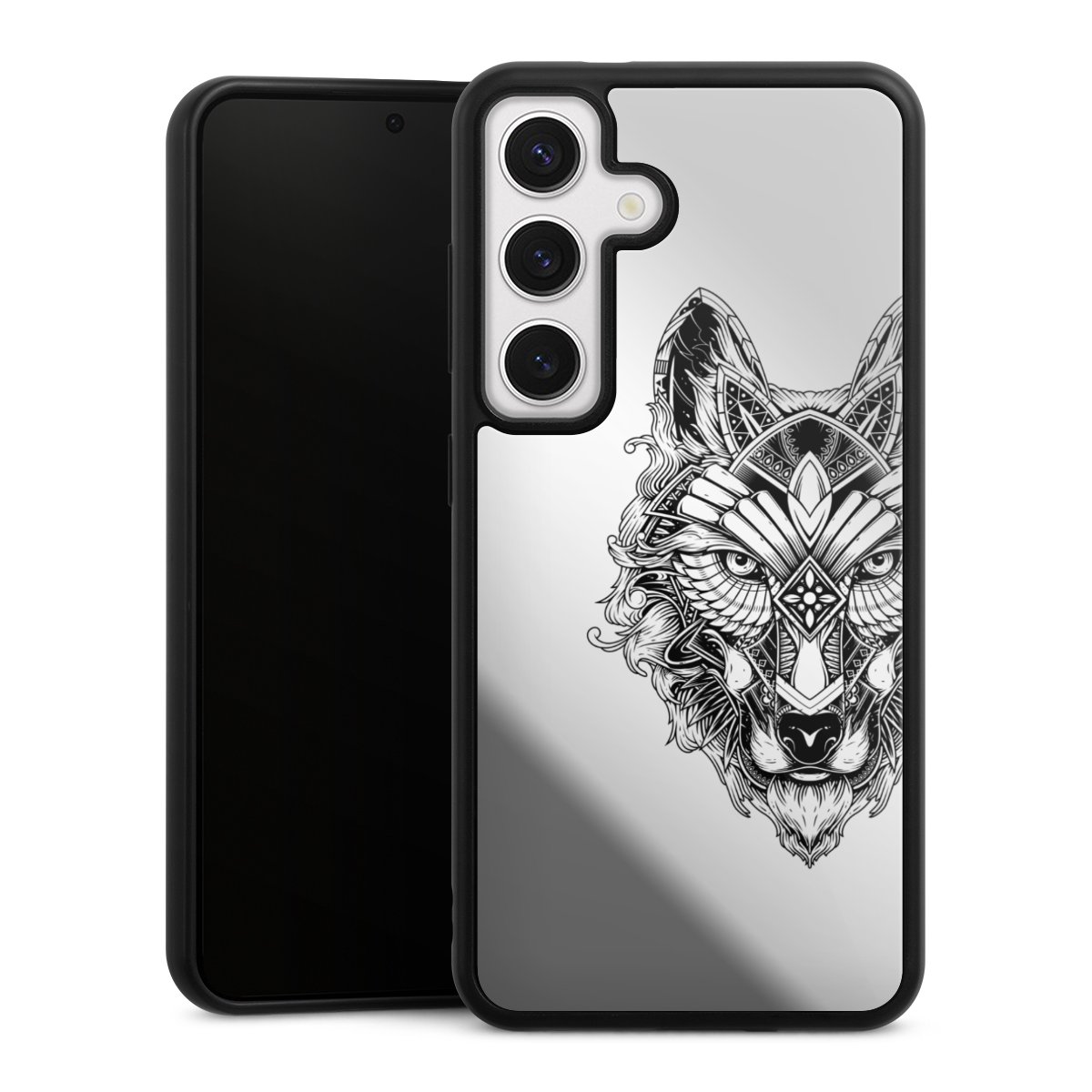 Wolf mandala transparent