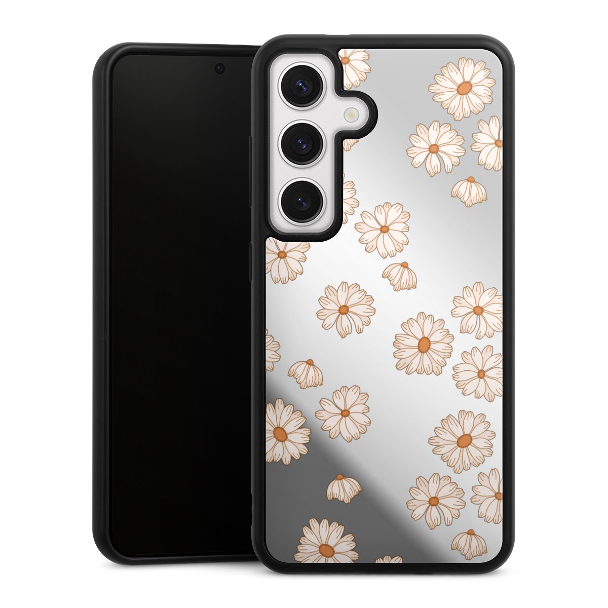 Fond Flower Power blanc