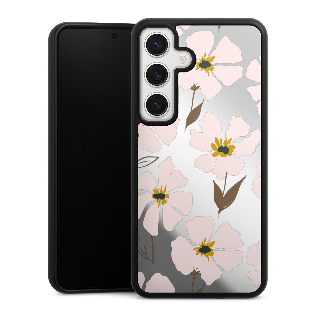 Simple Pastell Flowers Rose Transparent
