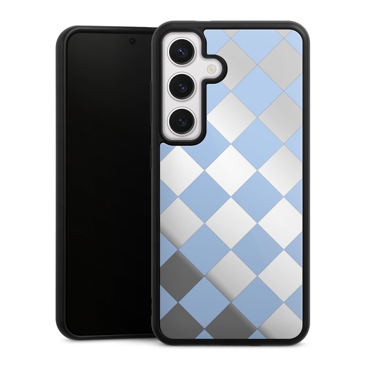 Raute Babyblau ohne Hintergrund