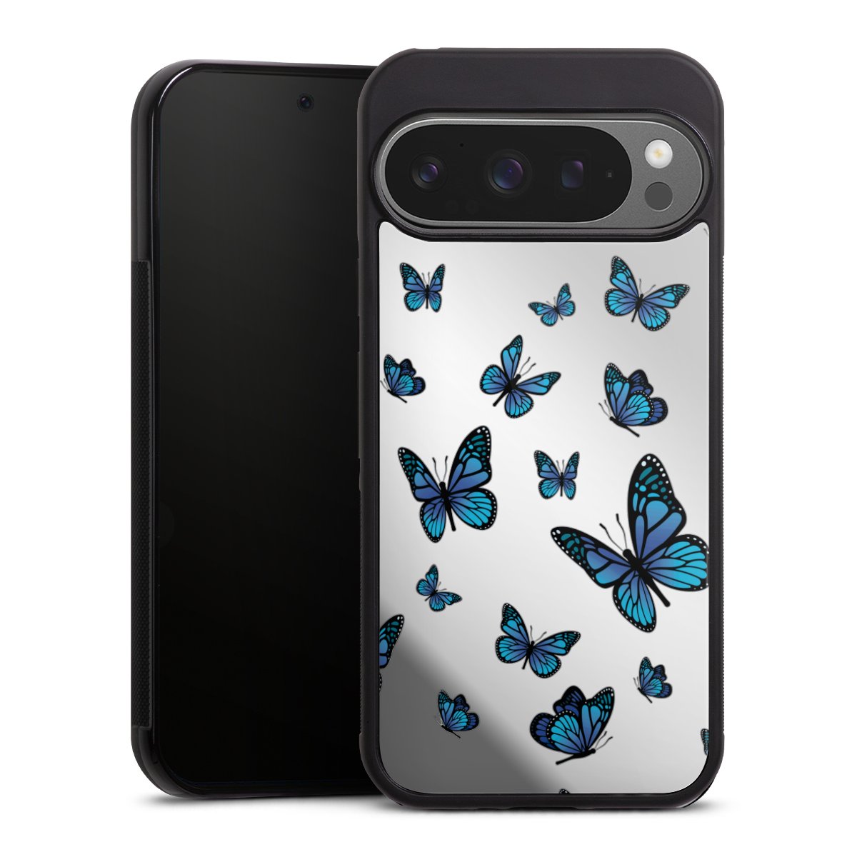 Motif papillon transparent