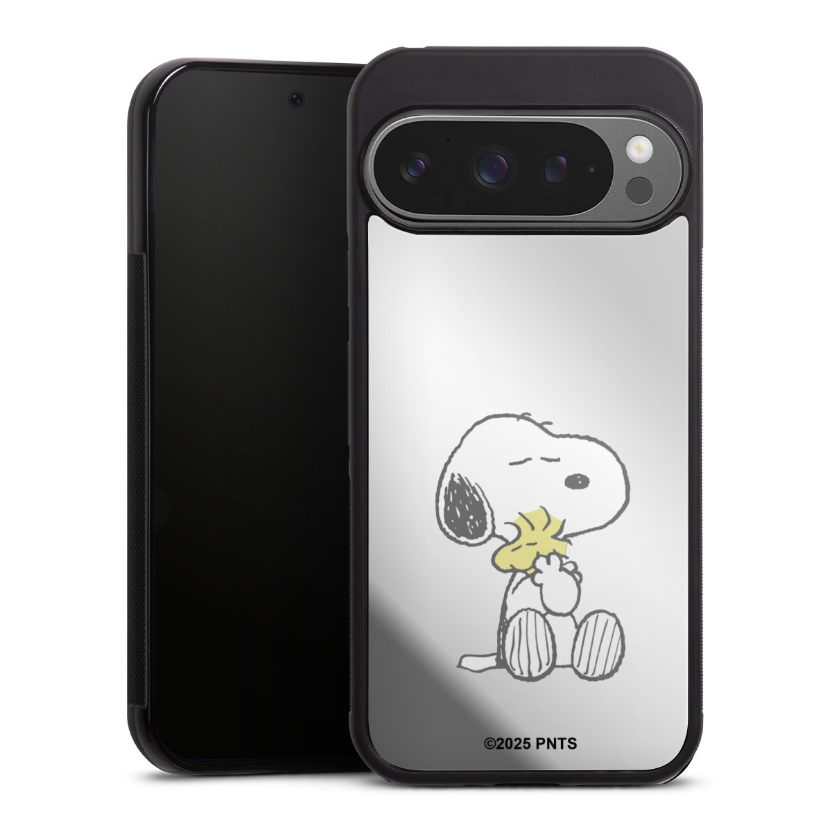 Snoopy And Woodstock Cuddling transparent