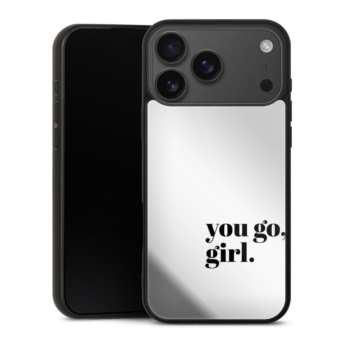 You Go Girl Schwarz Transparent