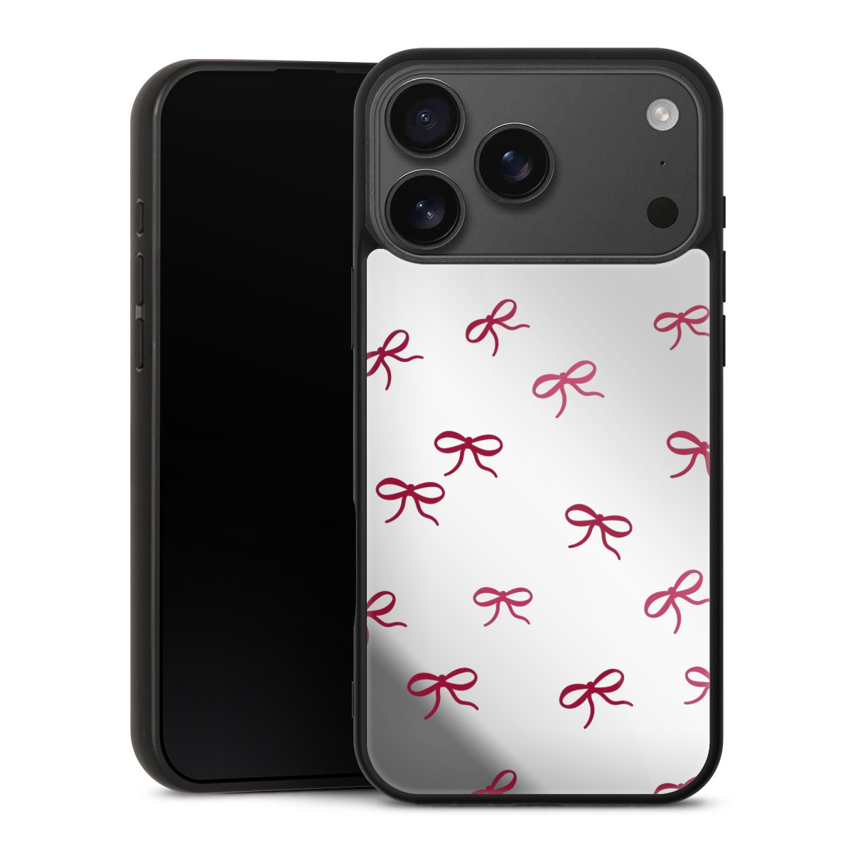 Schleifen Muster Rot