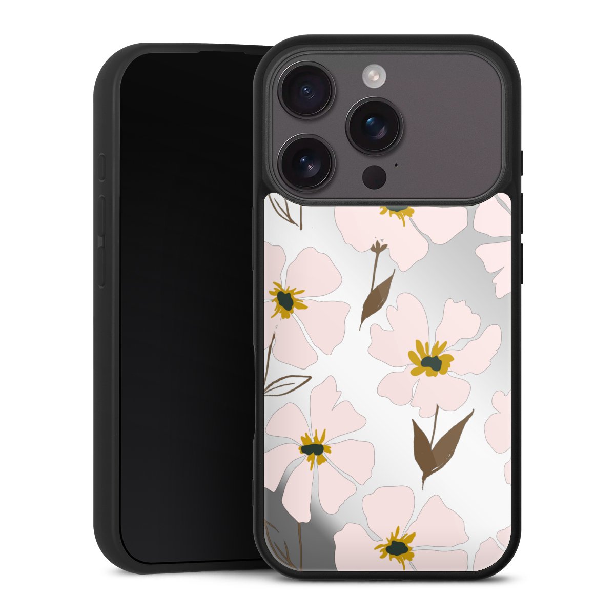 Simple Pastell Flowers Rose Transparent