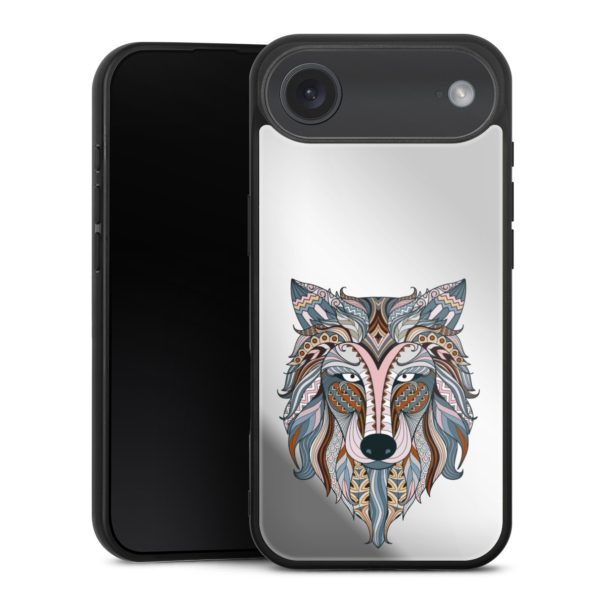 Colorful ethno wolf senza sfondo