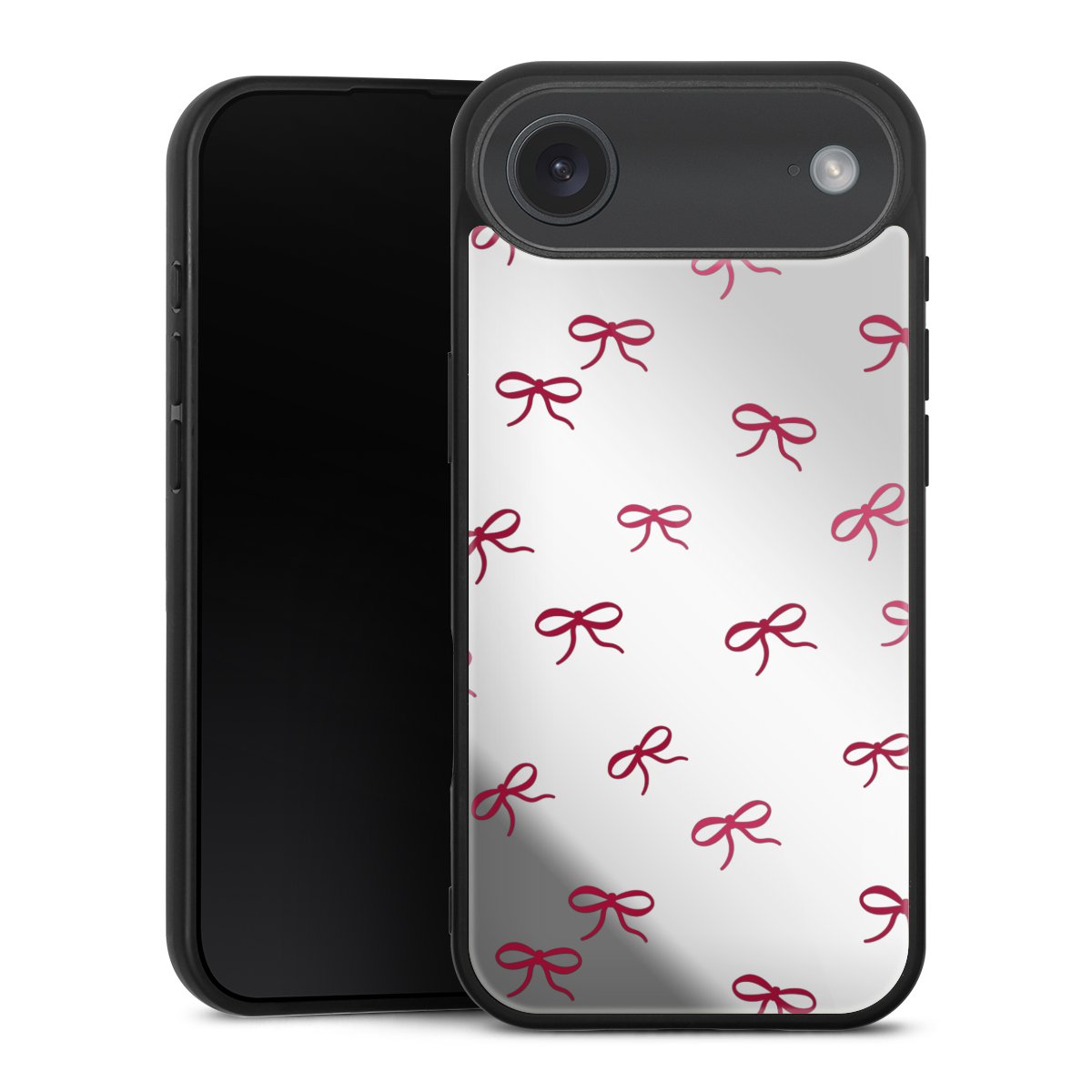 Schleifen Muster Rot