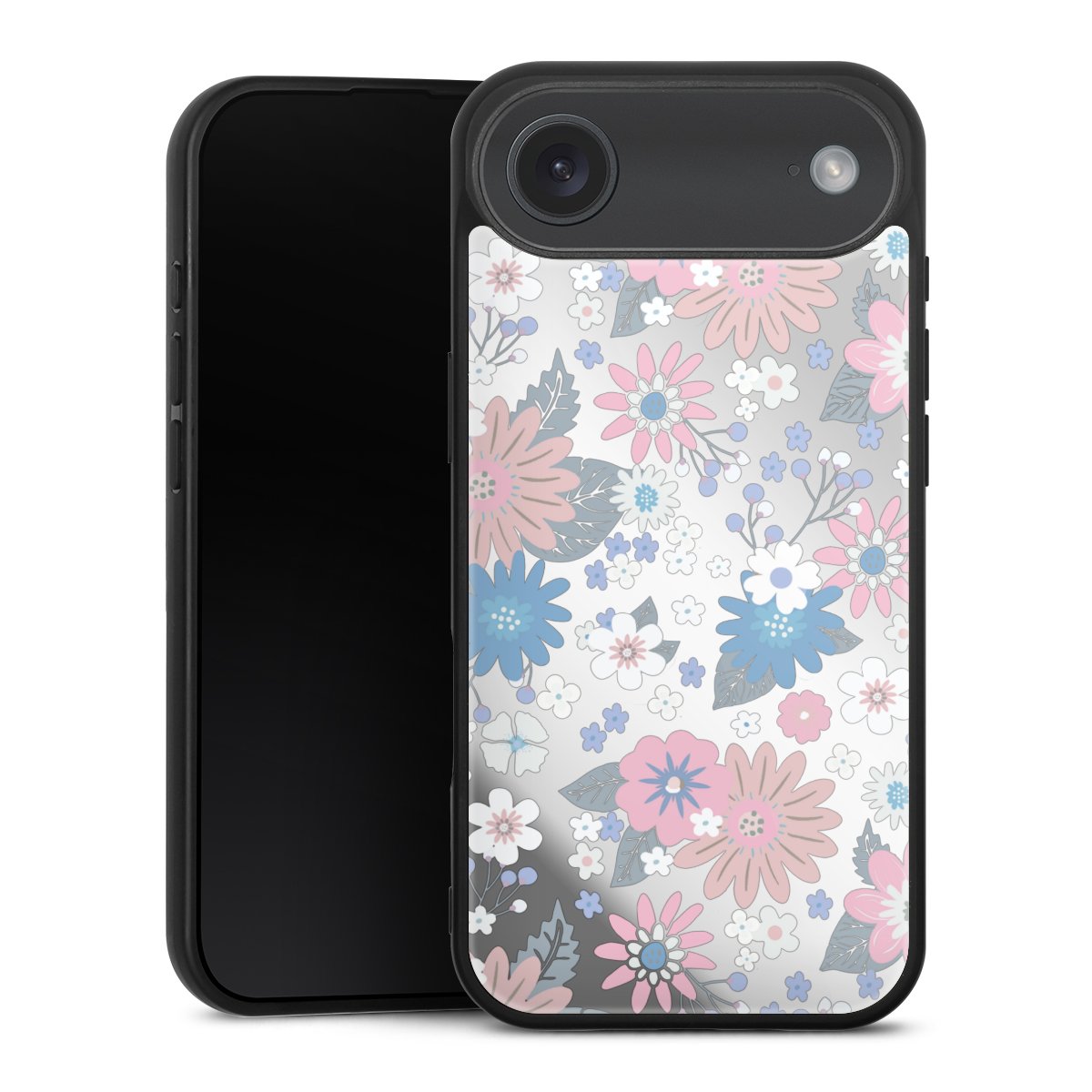 Wildblumenmuster Illustration Pastell Transparent