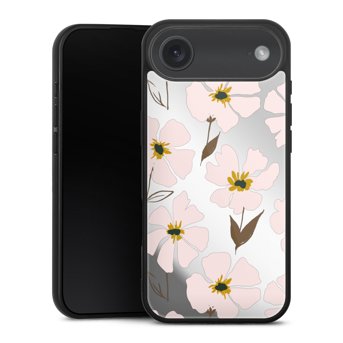 Simple Pastell Flowers Rose Transparent