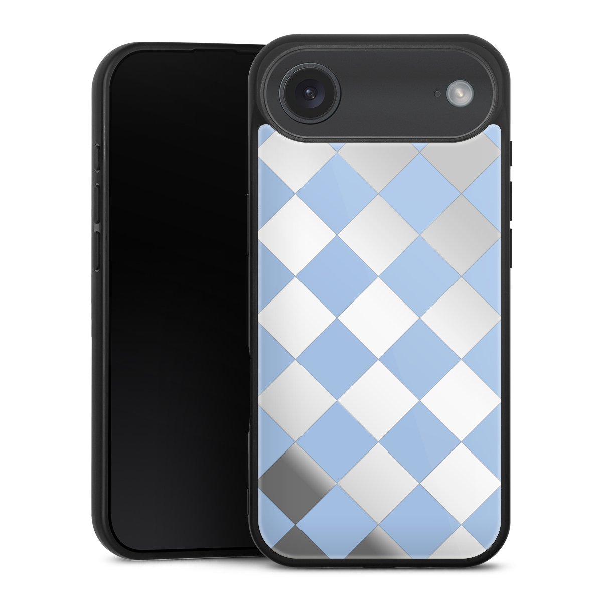 Checked Pattern Light Blue without Background