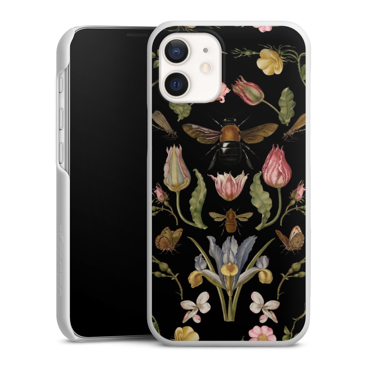 Wildblumen und Biene Schwarz