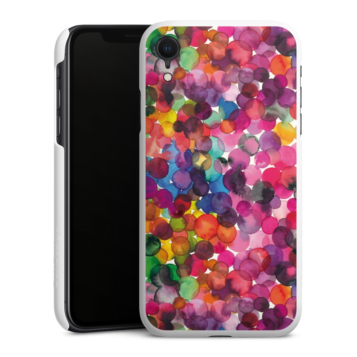 Überlappende Aquarellpunkte