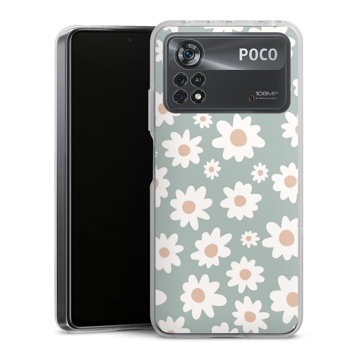 Gänseblümchen Muster grün