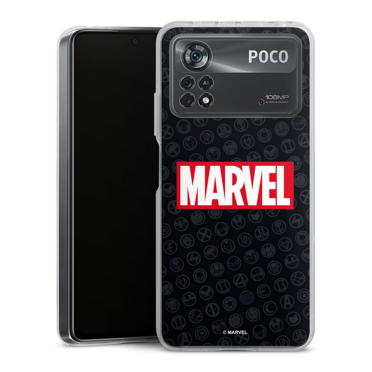 Marvel Logo Black Red 