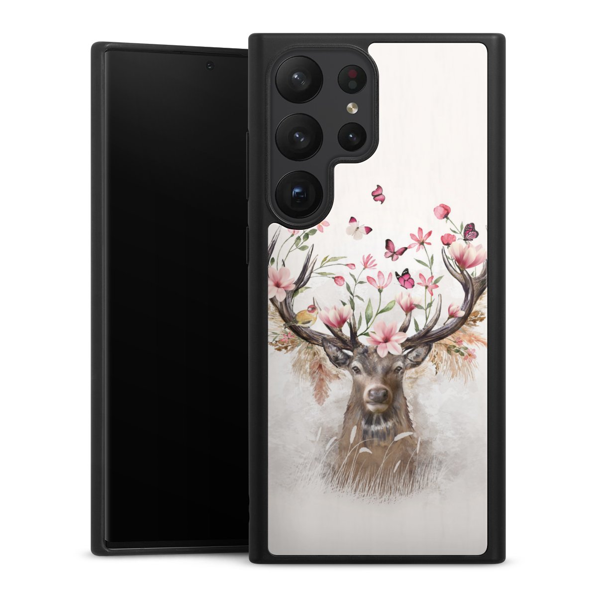 Hirsch Blumen Geweih