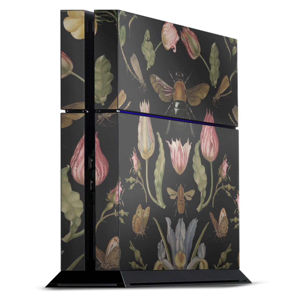 Wildblumen und Biene Schwarz