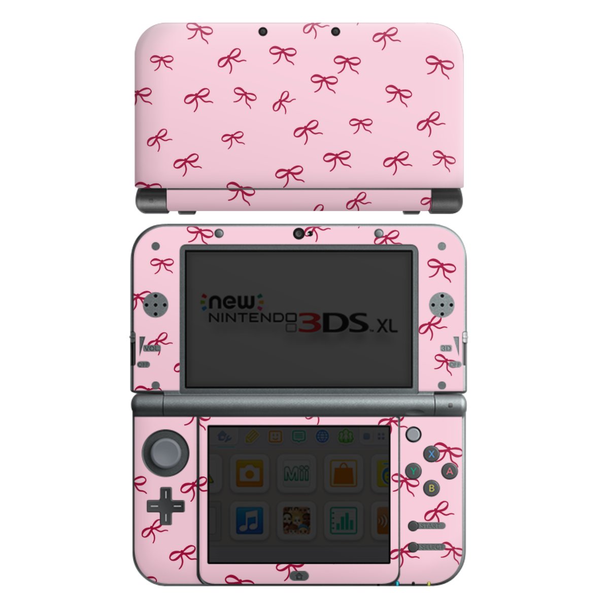 Schleifen Muster Rot Pink