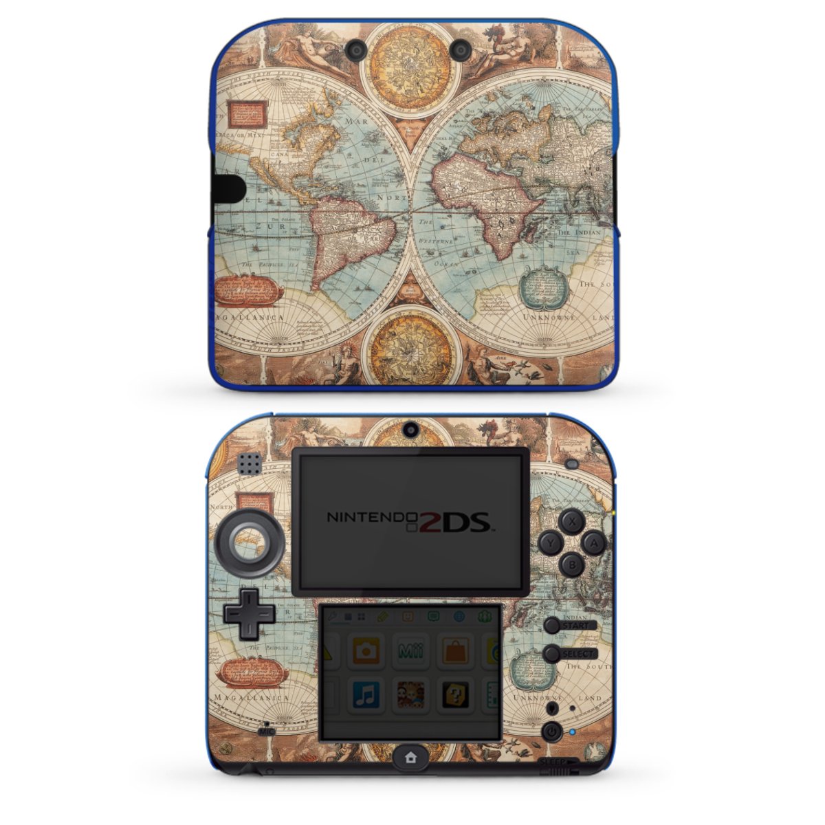 Mappa del mondo vintage