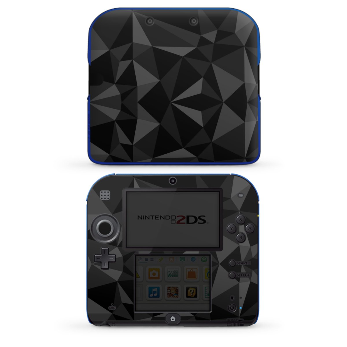 Motif Polygone Noir