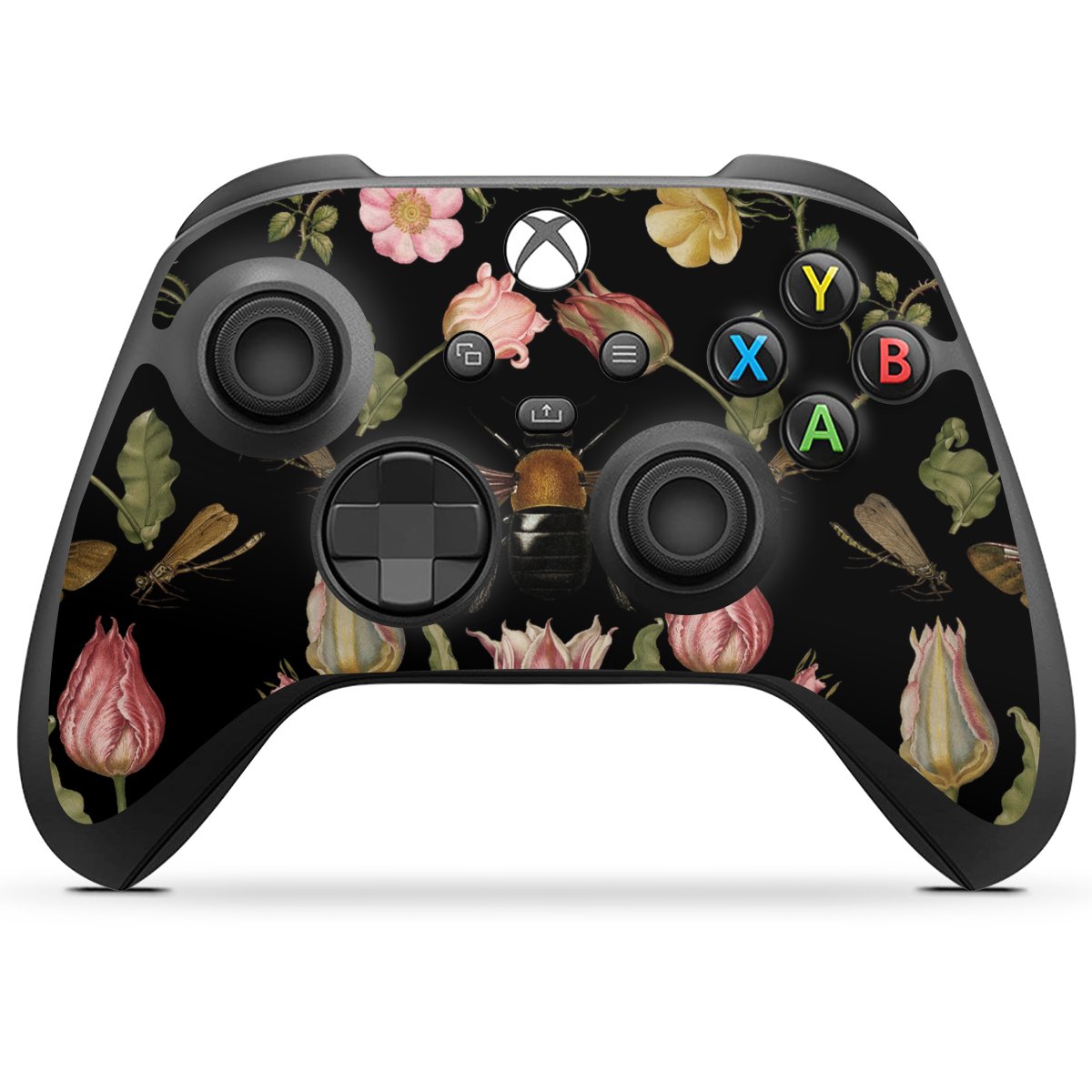 Wildblumen und Biene Schwarz