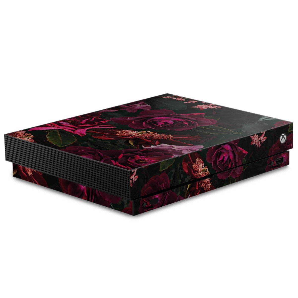 Fleurs rouge foncé et roses