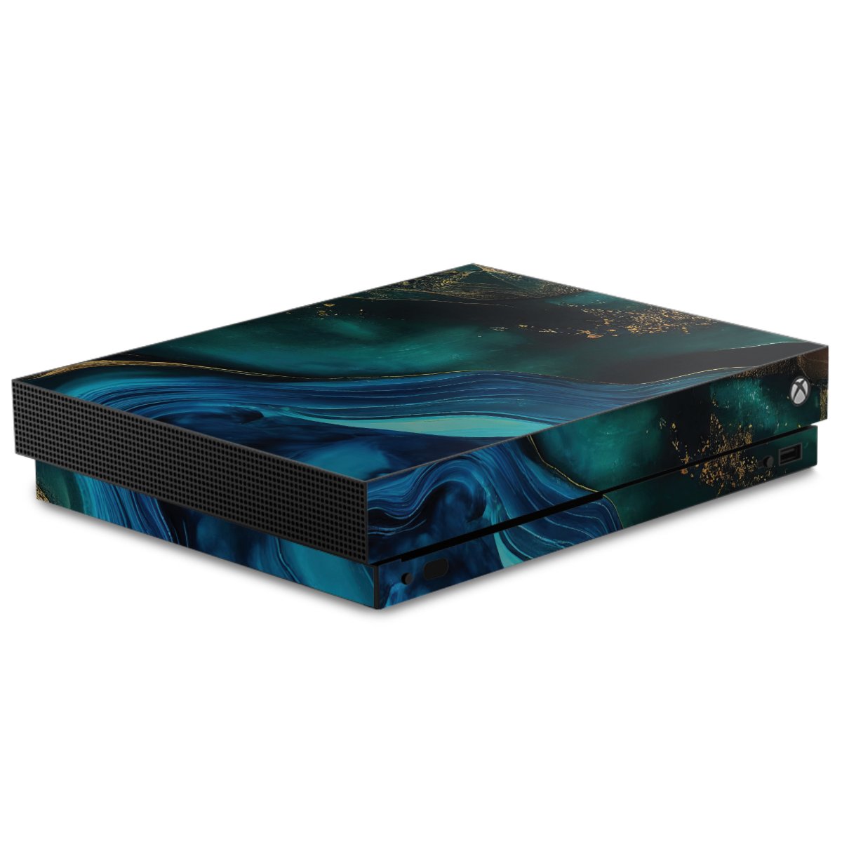 Encre bleue et dorée