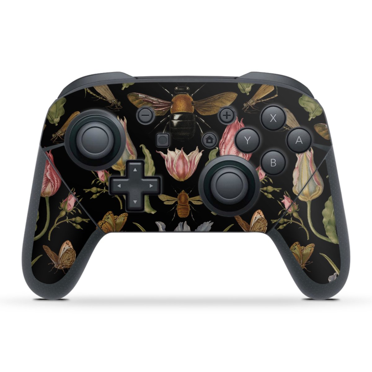 Wildblumen und Biene Schwarz