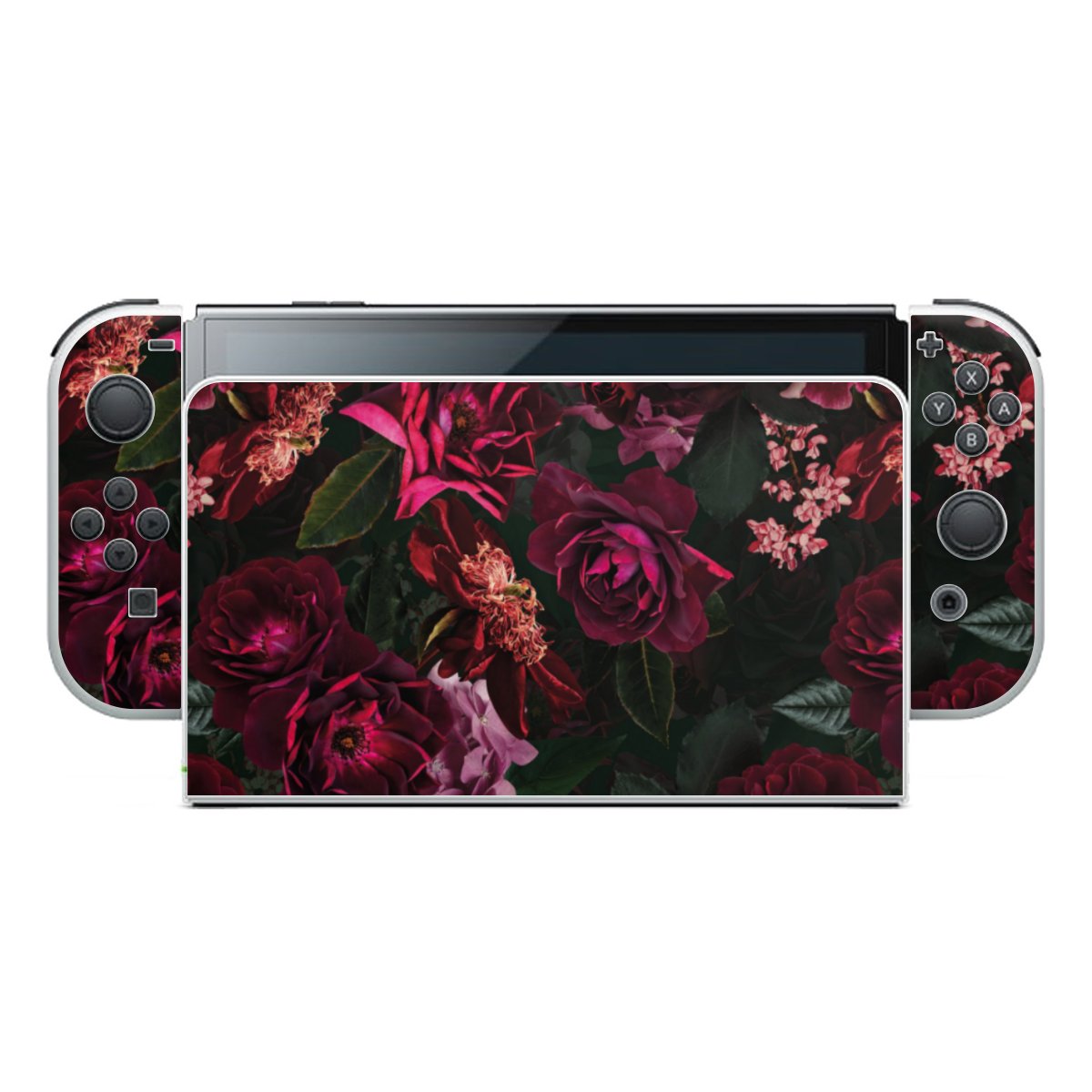 Donkerrode en roze bloemen