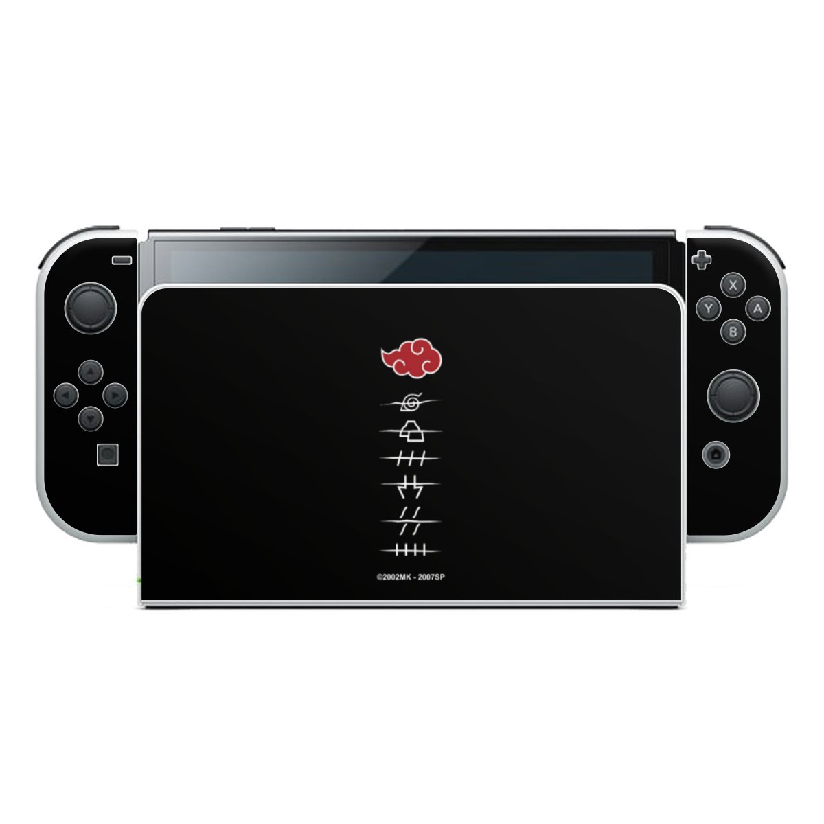 Symboles des membres de l'Akatsuki noirs