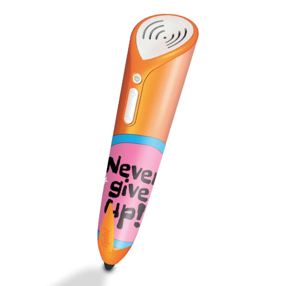 Never Give Up Pink Blue Transparent