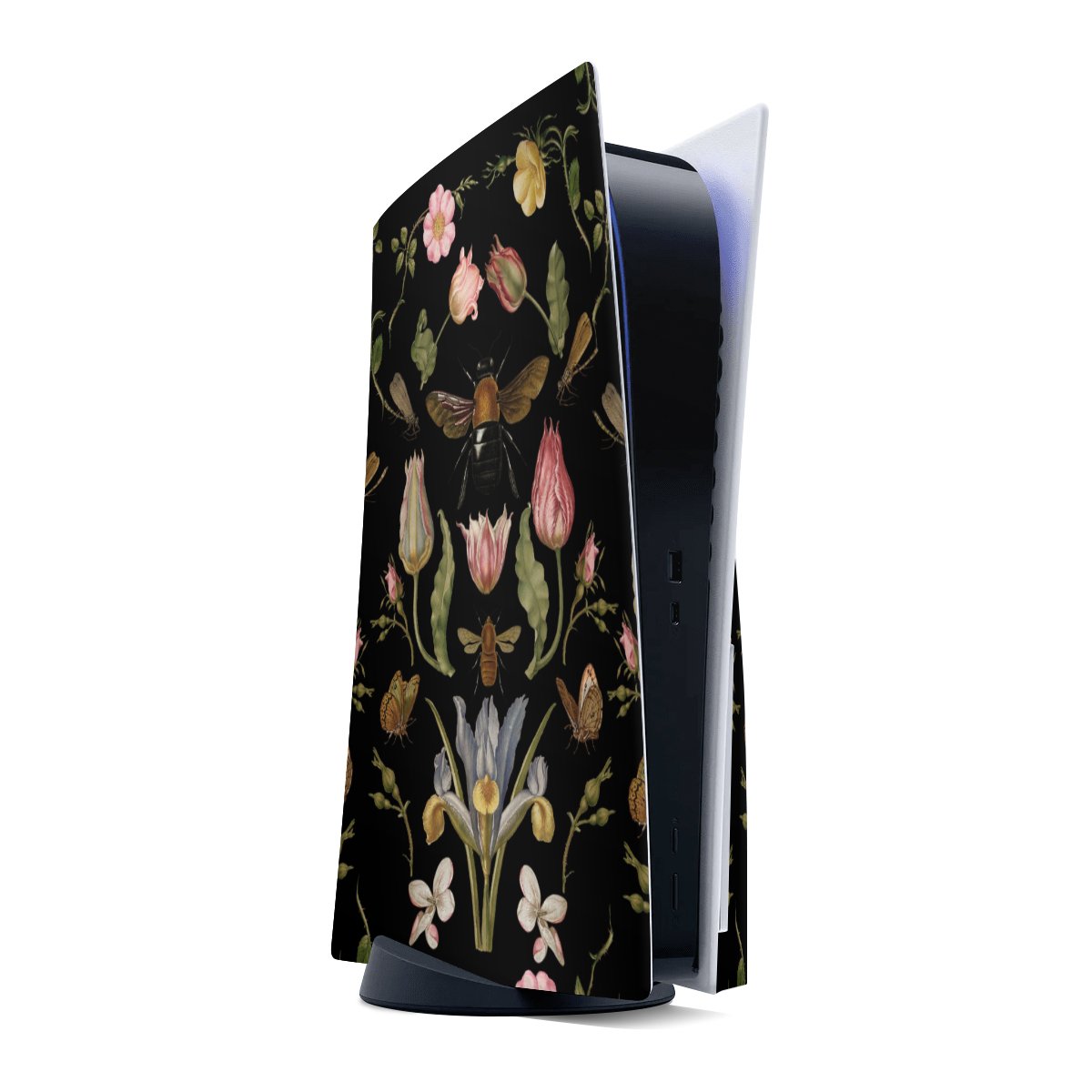 Wildblumen und Biene Schwarz