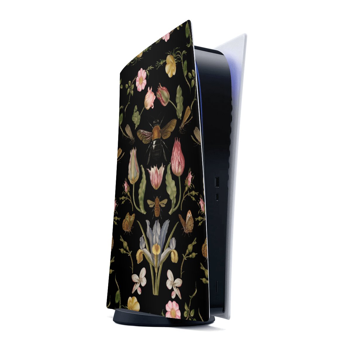 Wildblumen und Biene Schwarz