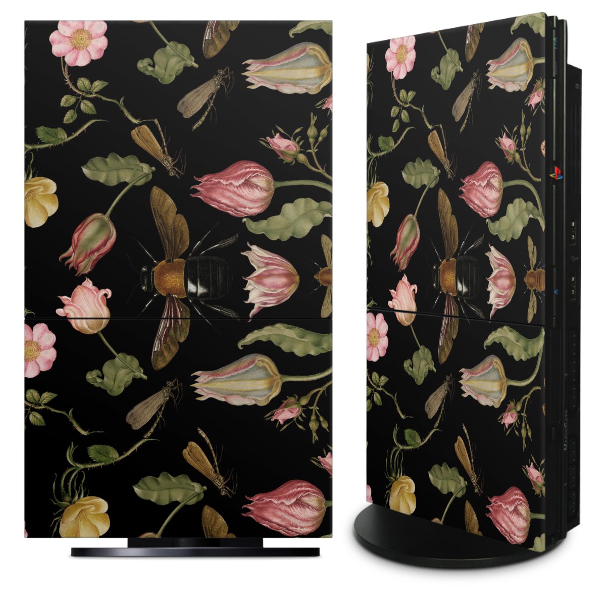 Fiori di campo e api nere