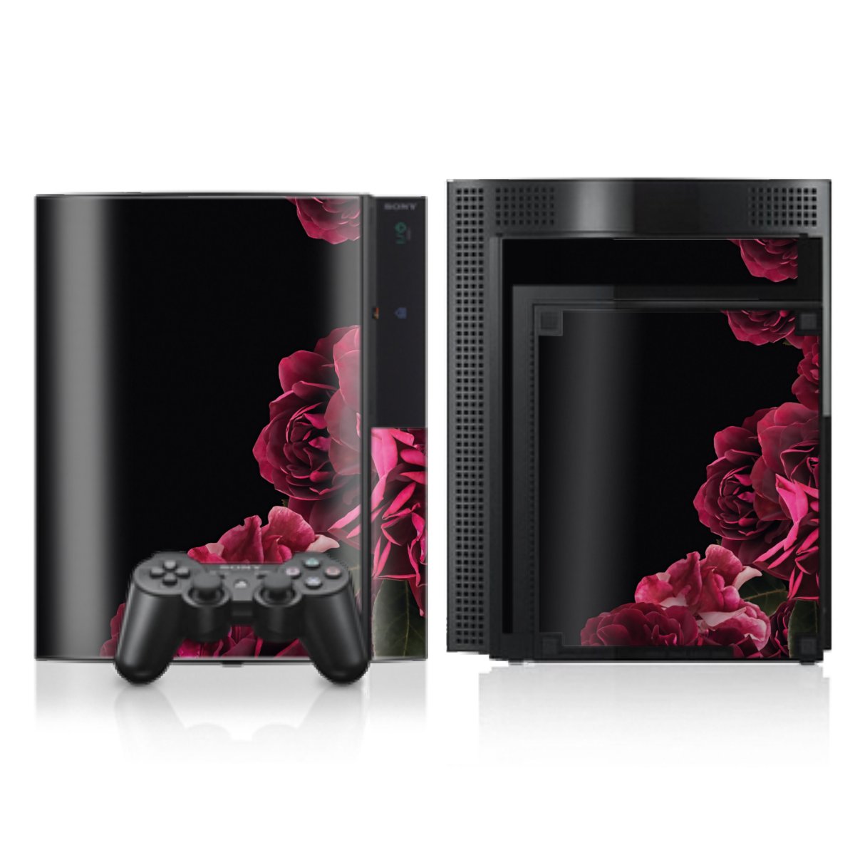 Rose vintage su nero