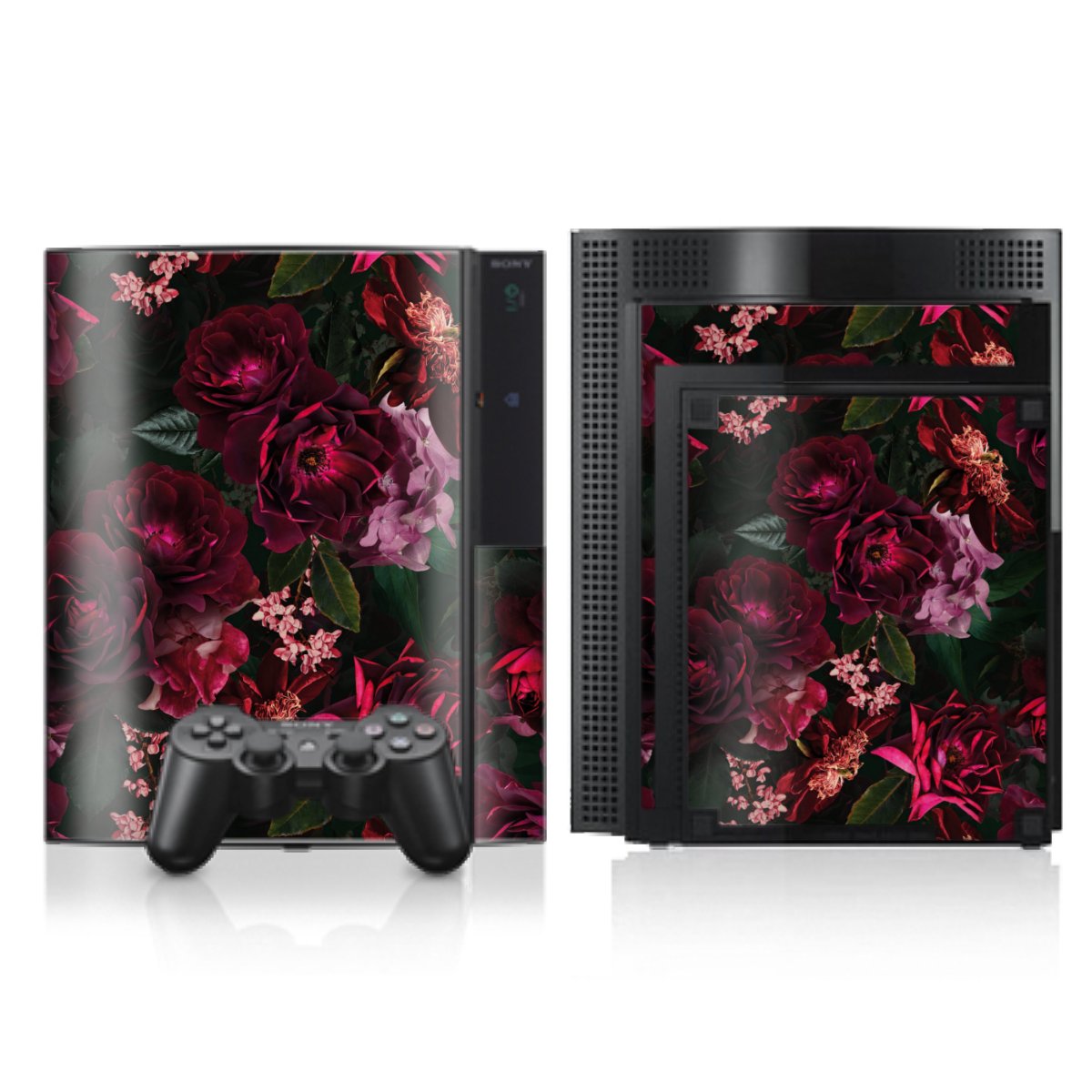 Donkerrode en roze bloemen
