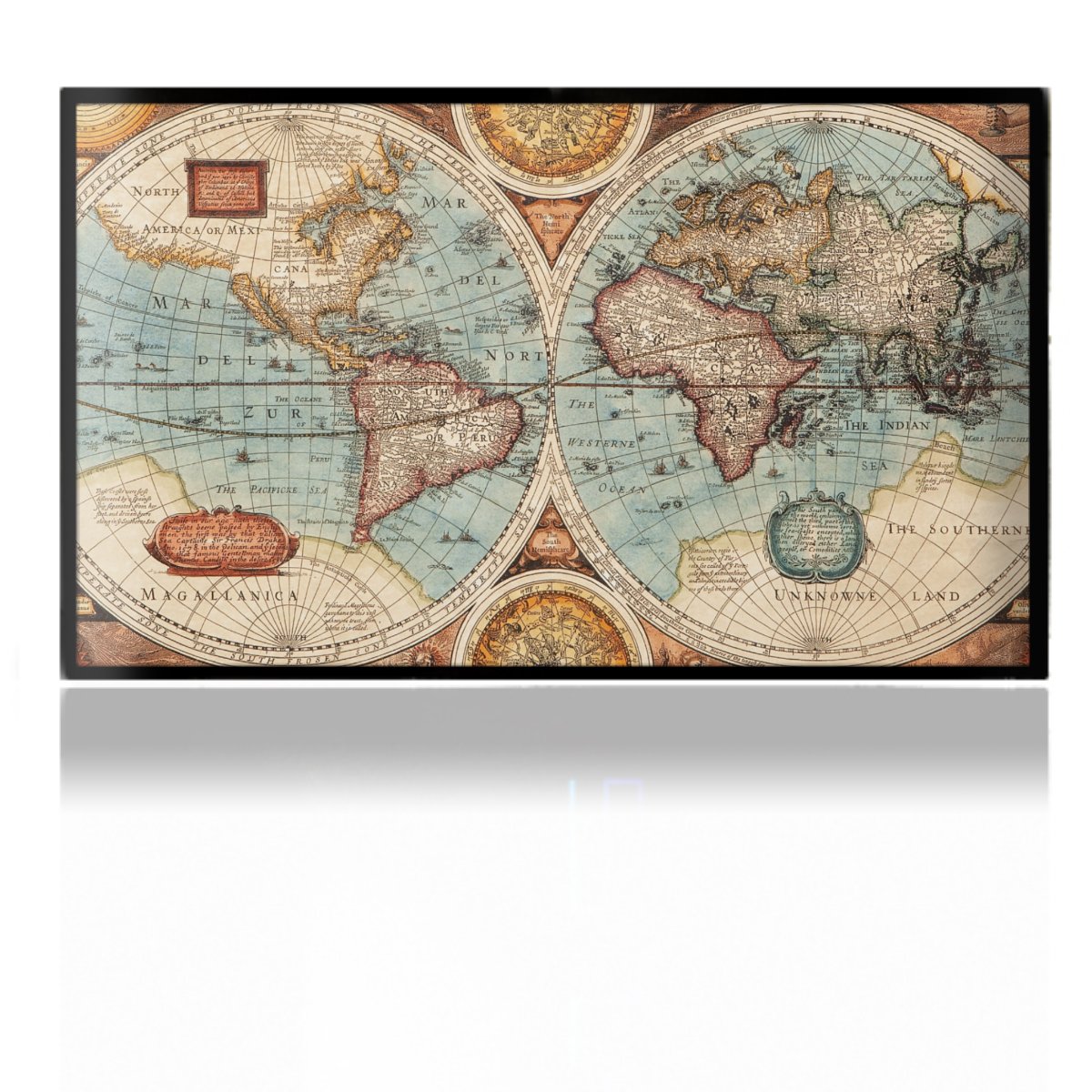 Mappa del mondo vintage