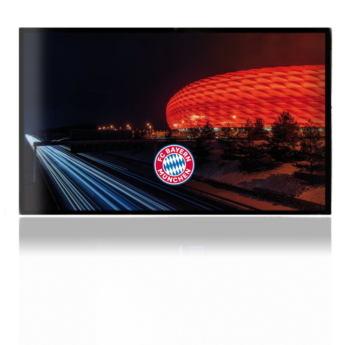 Allianz Arena bei Nacht FCB