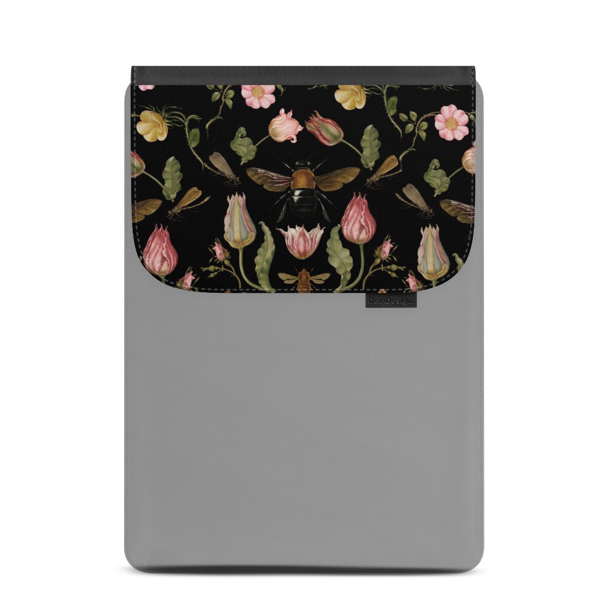 Wildblumen und Biene Schwarz