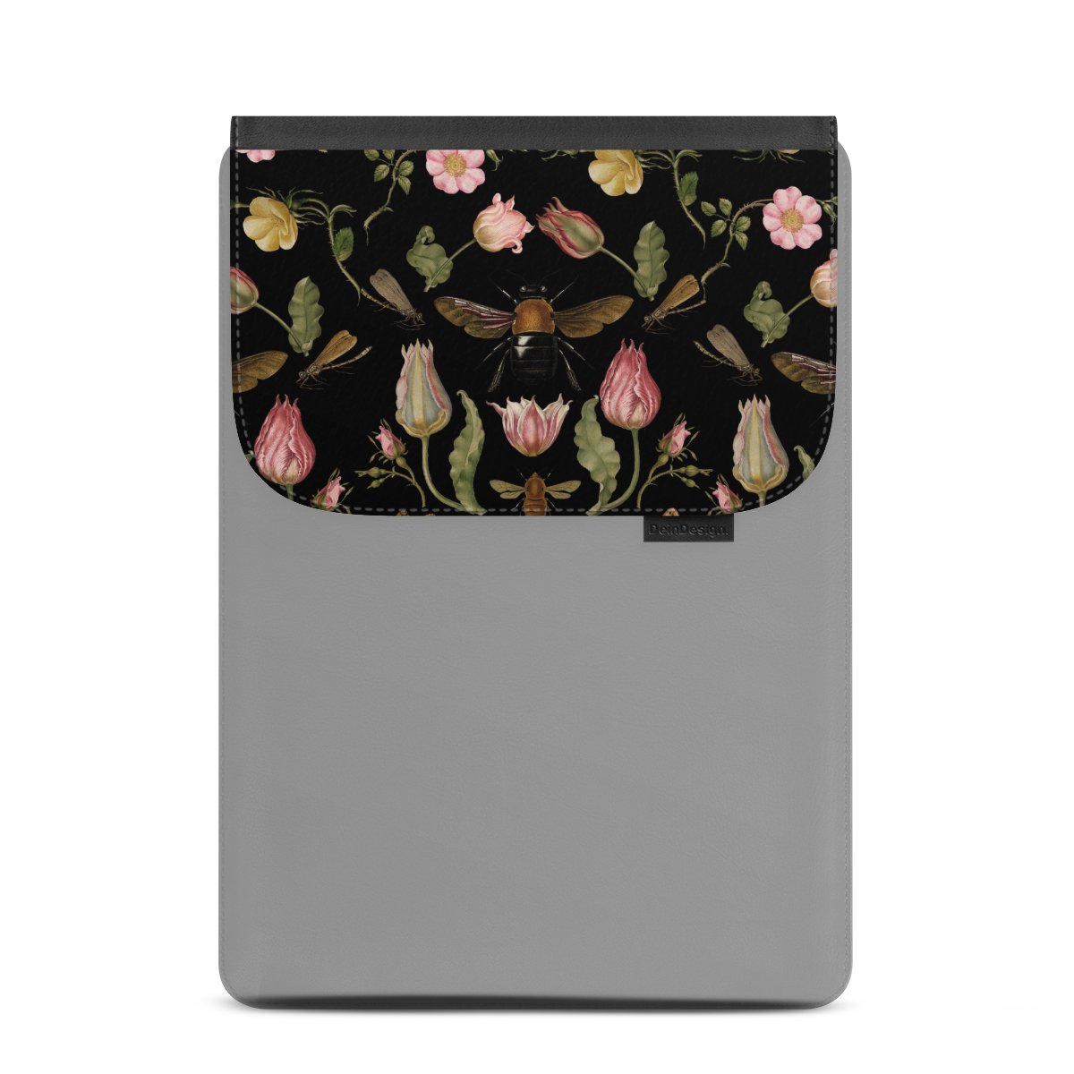 Wildblumen und Biene Schwarz